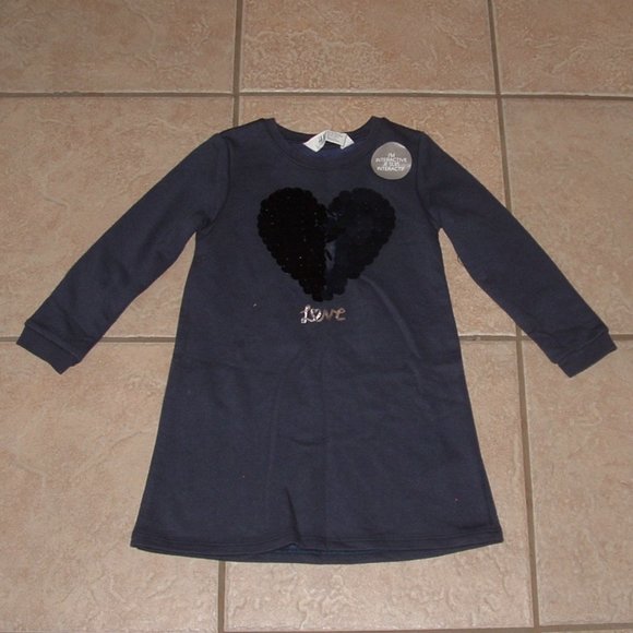 Robe Pull Design History Fille – Rayures Violette Et Bleue, Manches Longues, Taille 5